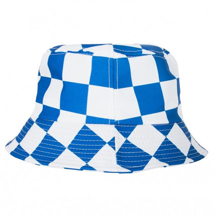 Vissershoedje Blauw /Wit Geblokt