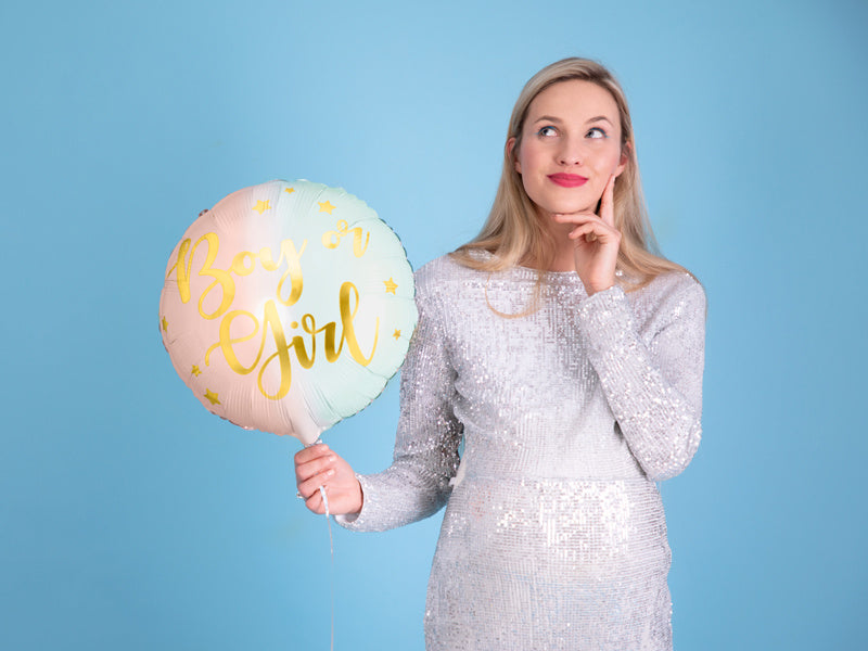 Helium Ballon Boy Or Girl Leeg 35cm