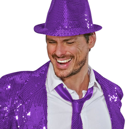 Paarse Hoed Pailletten