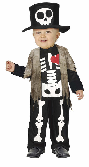 Halloween Kostuum Baby Skelet