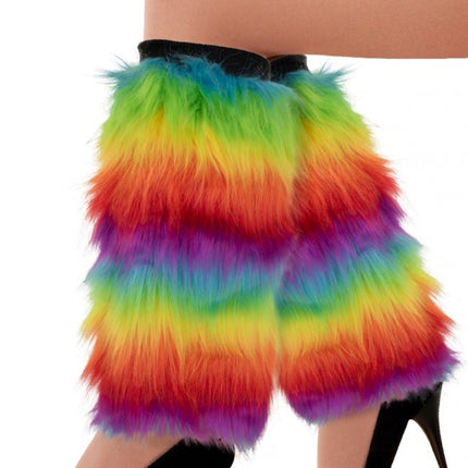 Beenwarmers Pluche Regenboog