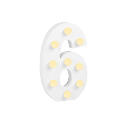 6 Licht Cijfer 16,5cm