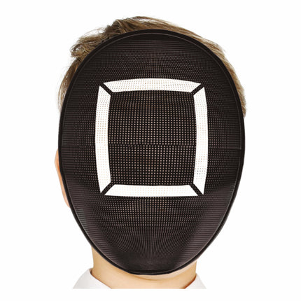 Zwart Masker Wit Vierkant