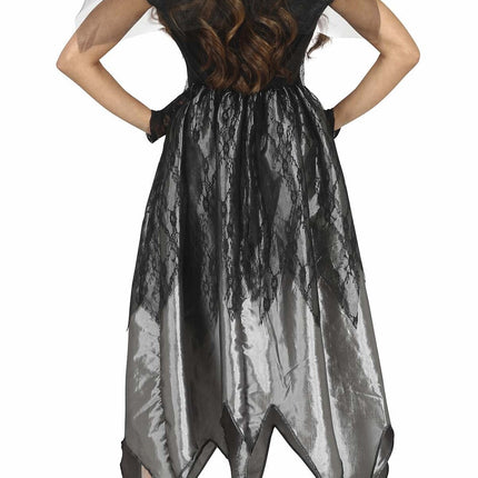 Geesten Bruid Halloween Kostuum Dames Zwart