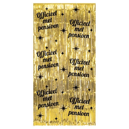 Pensioen Deurgordijn Goud Zwart