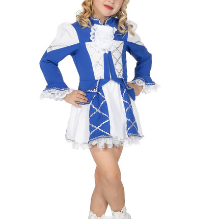 Majorette Kostuum Blauw Meisje