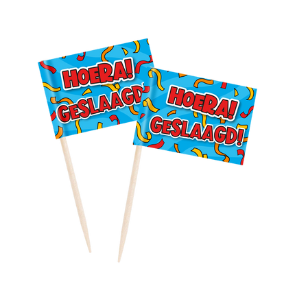 Geslaagd Cocktailprikkers 50st