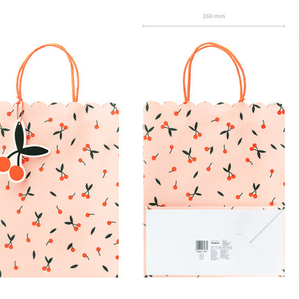 Cadeautasje Kers 32cm