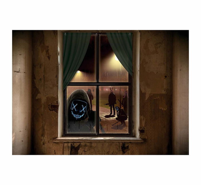 Halloween Raamdecoratie Horror Maskers