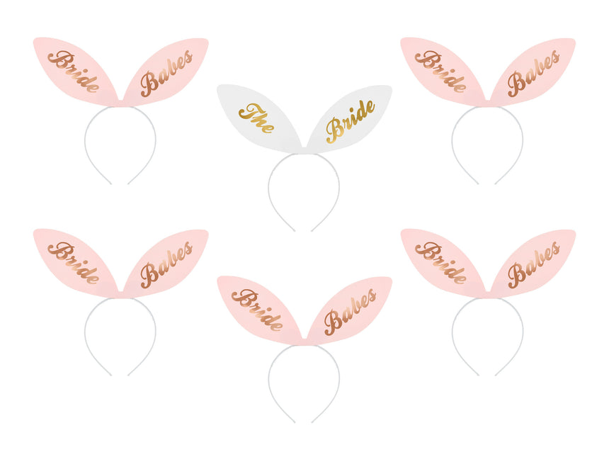 Haarbanden Bride Babes 6st