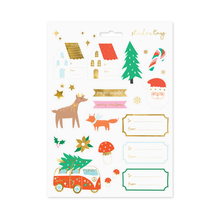 Cadeau Stickers Kerst