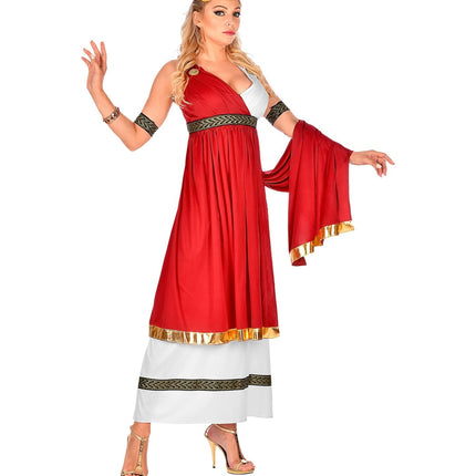 Rood Witte Jurk Dames