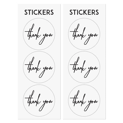 Uitdeelzakjes Thank You 6st
