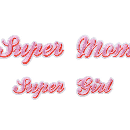 Strijk Embleem Supermom 2st
