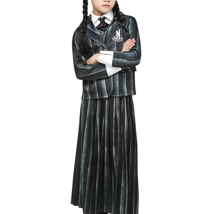 Halloween Kostuum Wednesday Addams Kind
