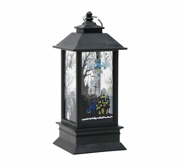 Zwarte Halloween Lantaarn Met Licht 12,5cm