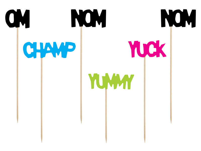 Taarttoppers Monster 21,5cm 6st