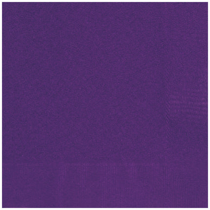 Paarse Servetten 2 Laags 33cm 20st