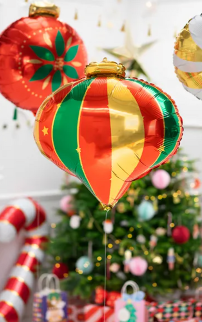 Helium Ballon Kerstbal Leeg 51cm