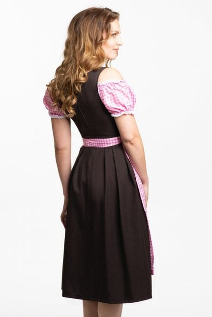 Dirndl Jurk Oktoberfest Lang Roze