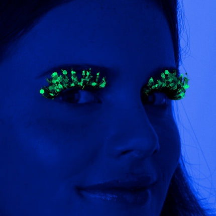 PXP Nep Wimpers Glitter Glow In The Dark Lime Calypso
