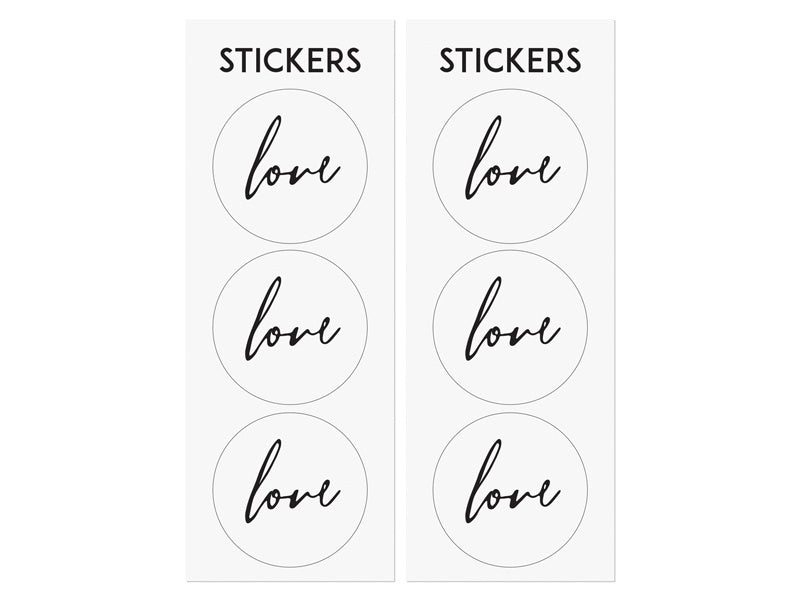 Uitdeelzakjes Love 6st