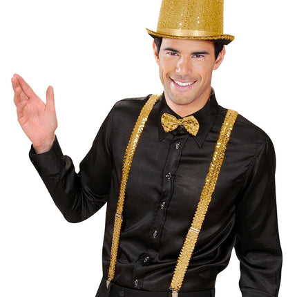 Bretels Pailletten Goud