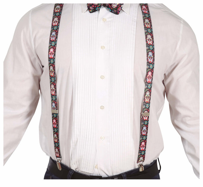 Dia De Los Muertos Bretels