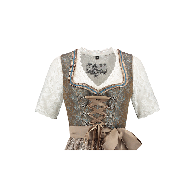 Groene Dirndl Jurk Oktoberfest Dames Jaquard
