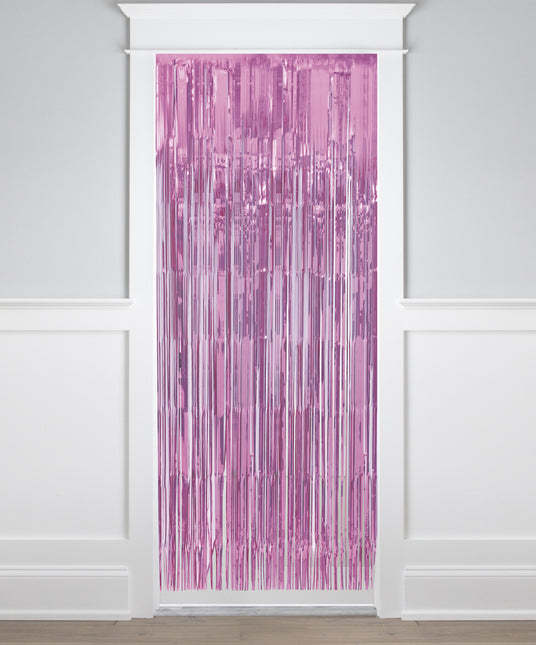 Roze Deurgordijn Pastel 2m