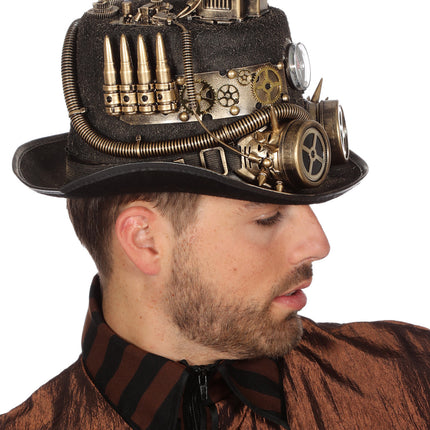 Hoed Steampunk Met Mijnlamp