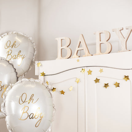 Helium Ballon Oh Baby Leeg 53cm