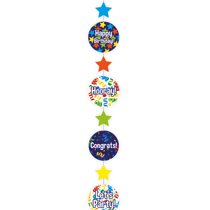 Hangdecoratie Happy Birthday 120cm