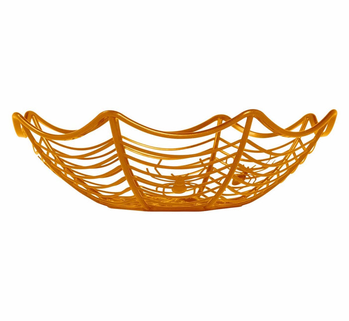 Oranje Halloween Schaal Spin 28cm