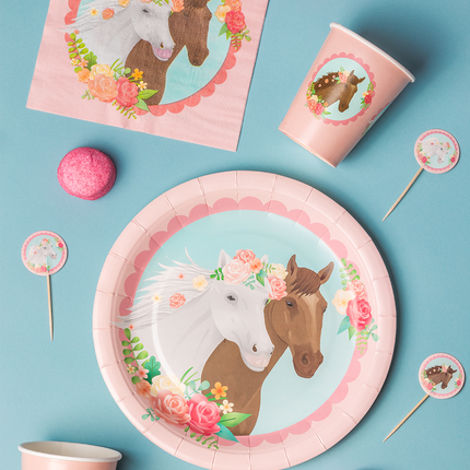 Paard Borden 23cm 8st