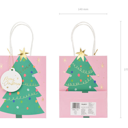 Cadeautasje Kerstboom 20cm