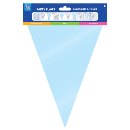 Zilver Blauwe Slinger Metallic 10m