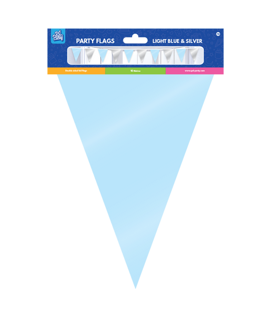 Zilver Blauwe Slinger Metallic 10m