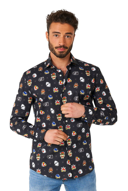 Super Mario Bad Guys Overhemd Heren OppoSuits