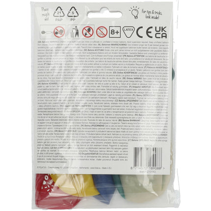 Ballonnen Happy 8th Bday 33cm 6st