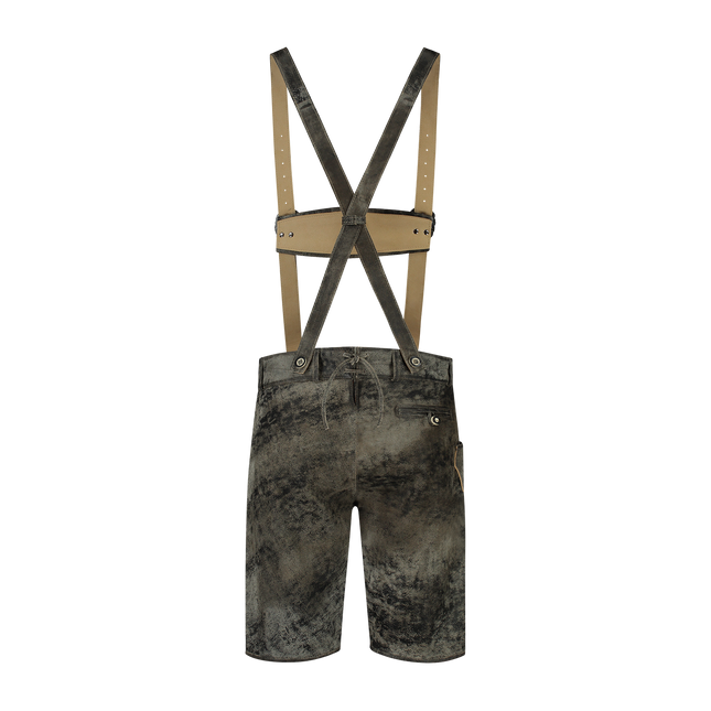 Lederhose Grijs Heren Kort Vintage