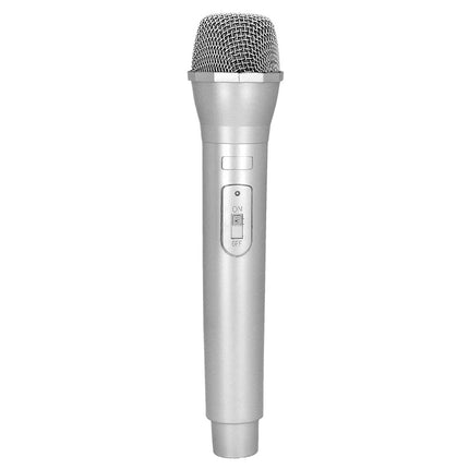 Zilveren Disco Microfoon 23,5cm
