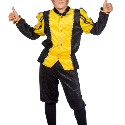 Pietenpak Kind Geel/Zwart Luxe