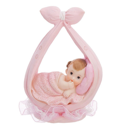 Taarttopper Baby Meisje In Sjaal 11cm