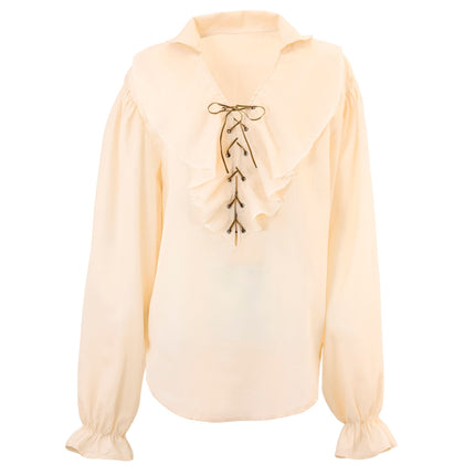 Beige Blouse Dames Piraten/Renaissance