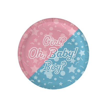 Gender Reveal Borden Oh Baby! 23cm 8st