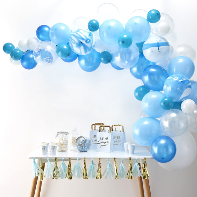 Blauwe Ballonnenboog DIY Set