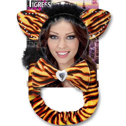 Verkleedset Tijger 3 delig