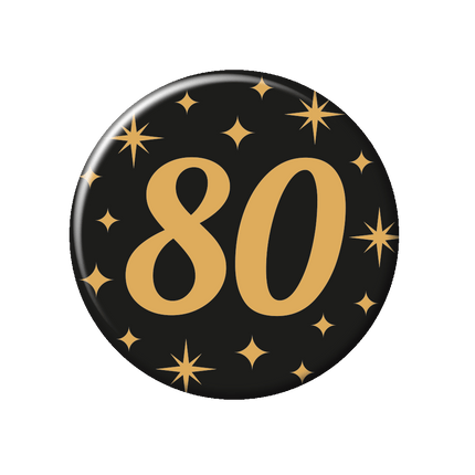 80 Jaar Button