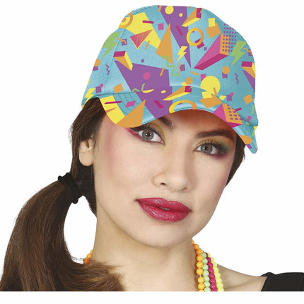 Blauwe Jaren 80 Pet Neon